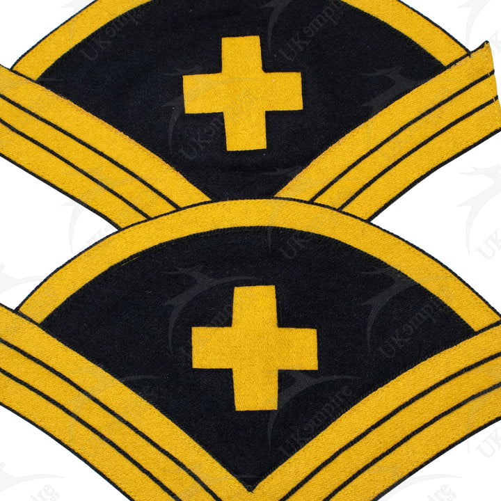 Indian War Period 1888 US Army Uniform Hospital Steward Chevrons Cavalry Yellow Navy Blue Wool-2