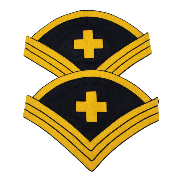 Indian War Period 1888 US Army Uniform Hospital Steward Chevrons Cavalry Yellow Navy Blue Wool