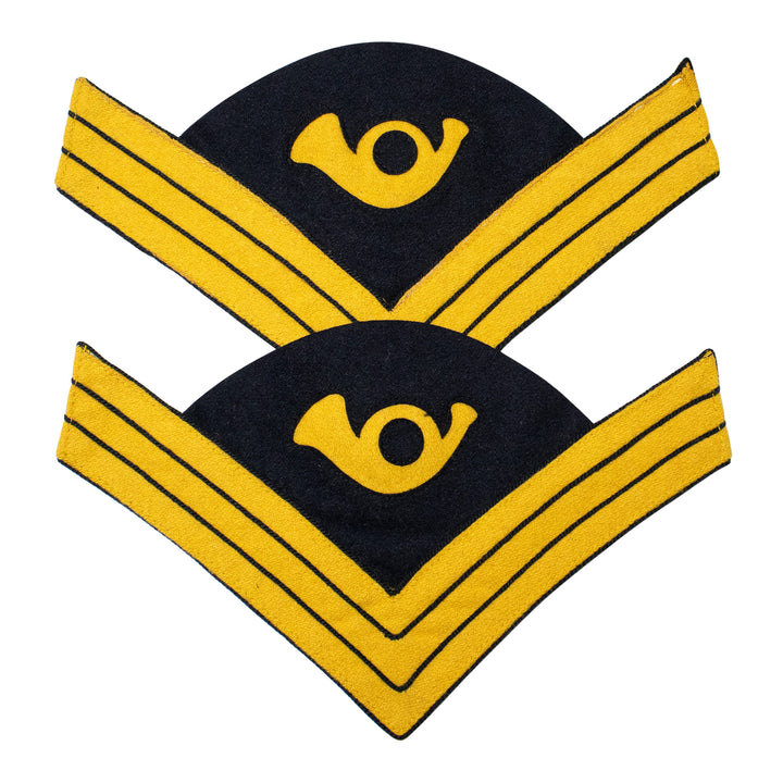 Indian War US Army Cloth Chevrons Principal Musician Cavalry 1872-1901 Yellow Navy Blue Wool