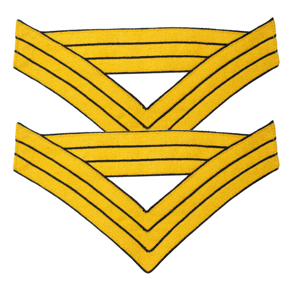 Indian War Period 1887 US Uniform Quartermaster Sergeant Stripes Chevrons Cavalry Yellow Navy Blue Wool