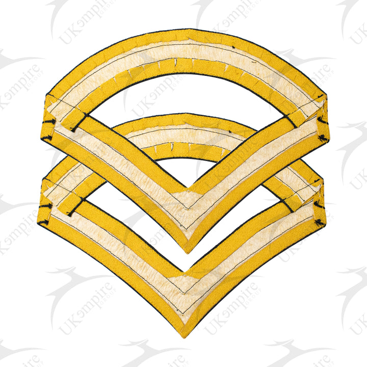 Indian War Period 1887 US Uniform Sergeant Major Stripes Chevrons Cavalry Yellow Navy Blue Wool-1