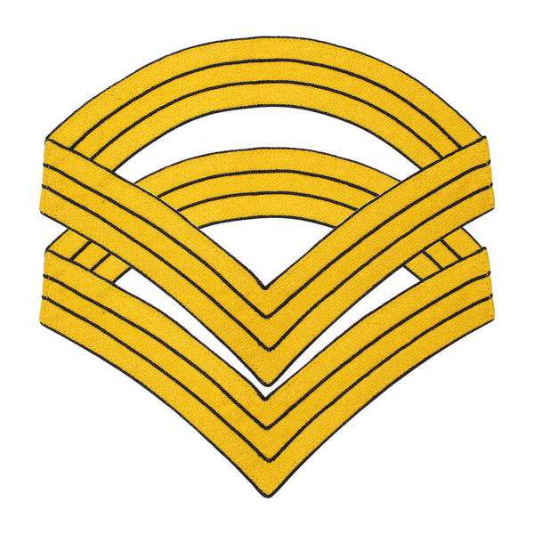 Indian War Period 1887 US Uniform Sergeant Major Stripes Chevrons Cavalry Yellow Navy Blue Wool