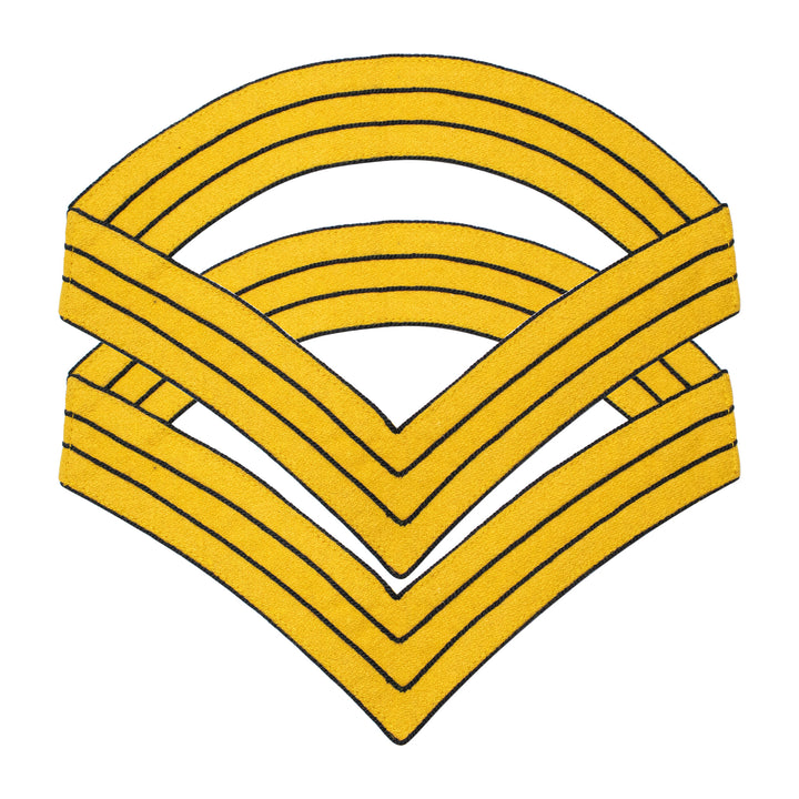 Indian War Period 1887 US Uniform Sergeant Major Stripes Chevrons Cavalry Yellow Navy Blue Wool