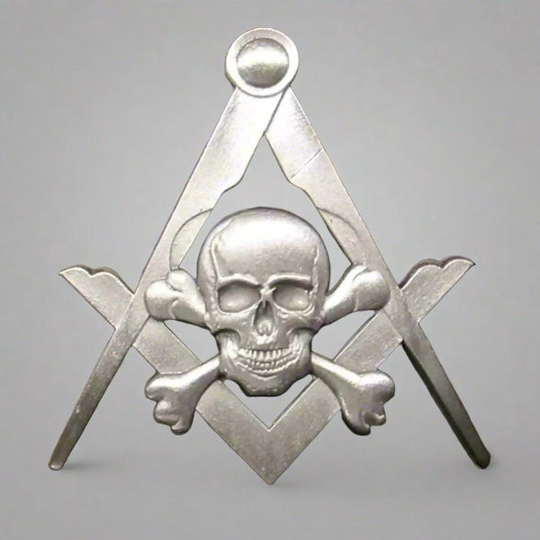 Widows Sons Pin - Square & Compass With Skull & Bones