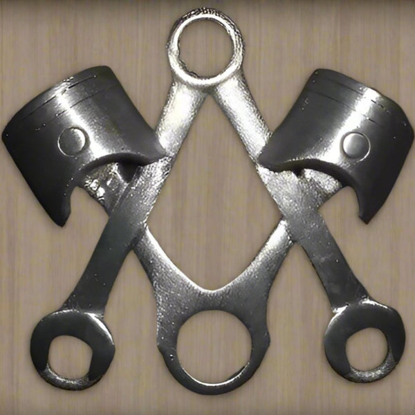 Master Mason Blue Lodge Pin - Piston & Wrench Design